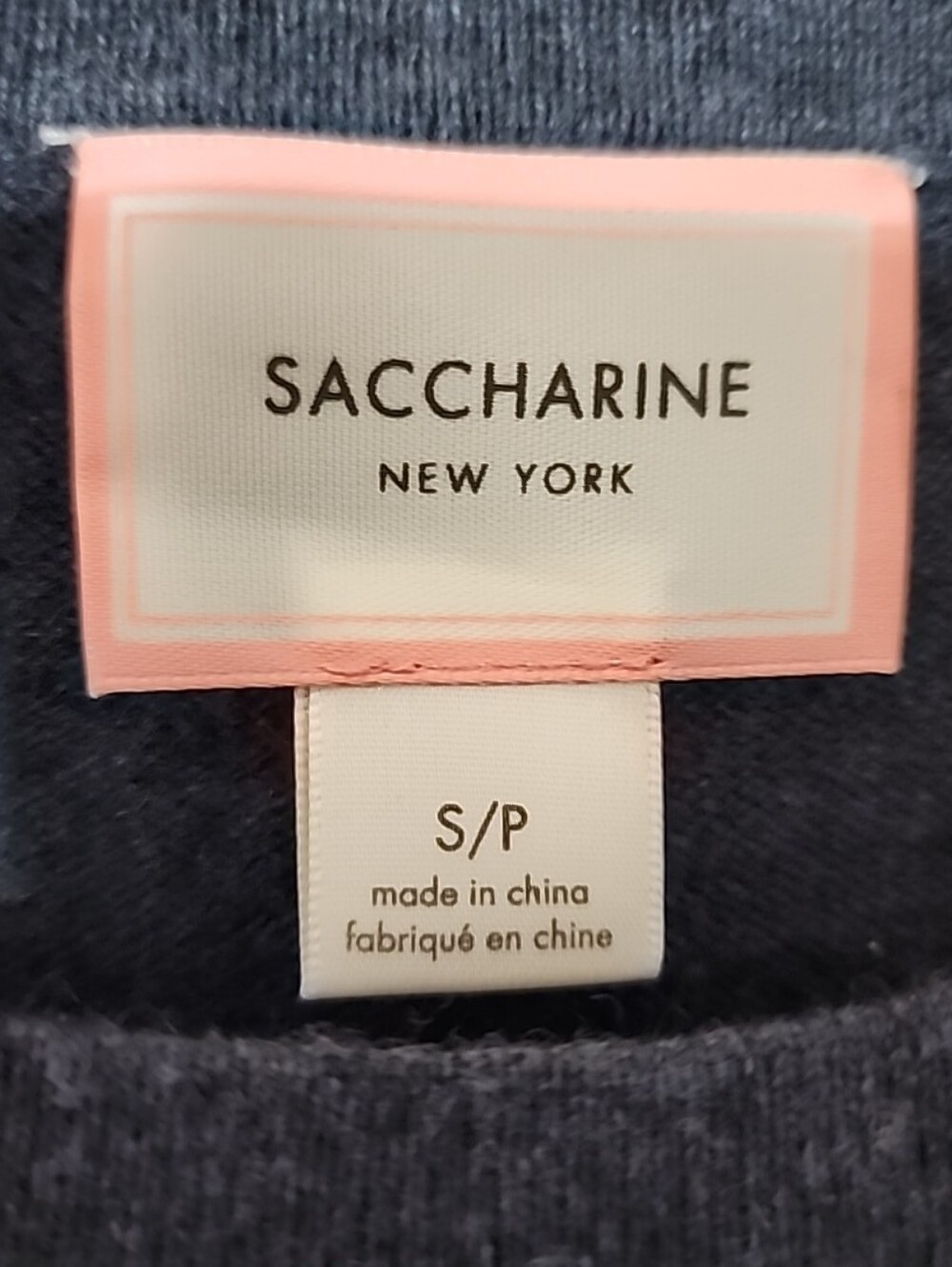 Saccharine New York 100% Cashmere Hummingbird Sweater Blue Floral Knit Small - Picture 6 of 8